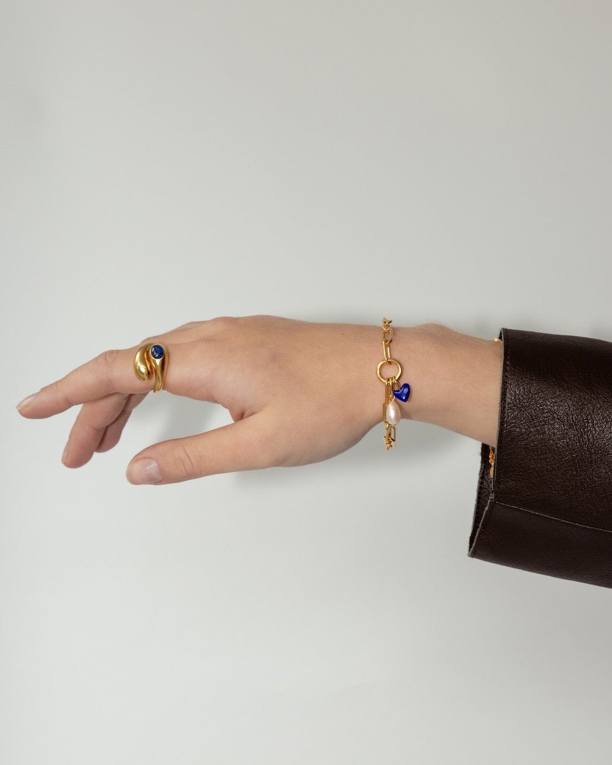 &#39;Lars&#39; Lapis Wrap Ring - LINES AND CURRENT