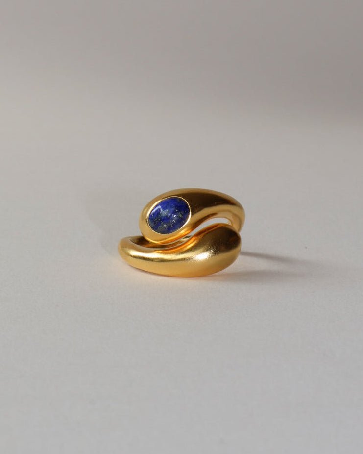 &#39;Lars&#39; Lapis Wrap Ring - LINES AND CURRENT