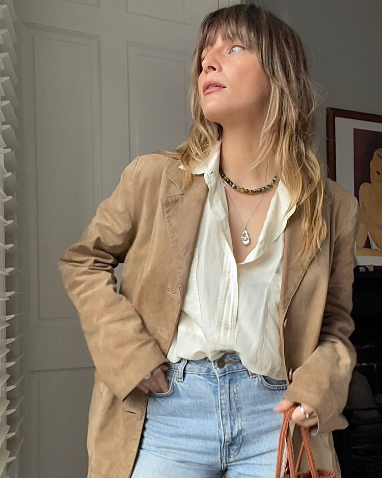 'Le Monde' Tiger's Eye Beaded Necklace