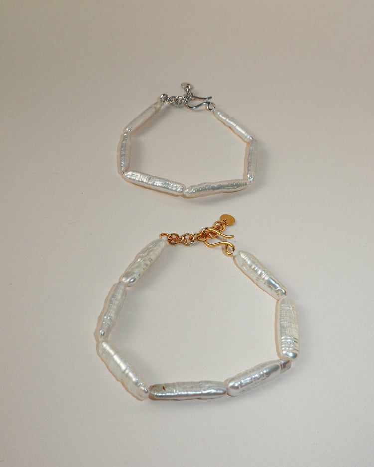 'Linea' Pearl Bracelet - Lines & Current