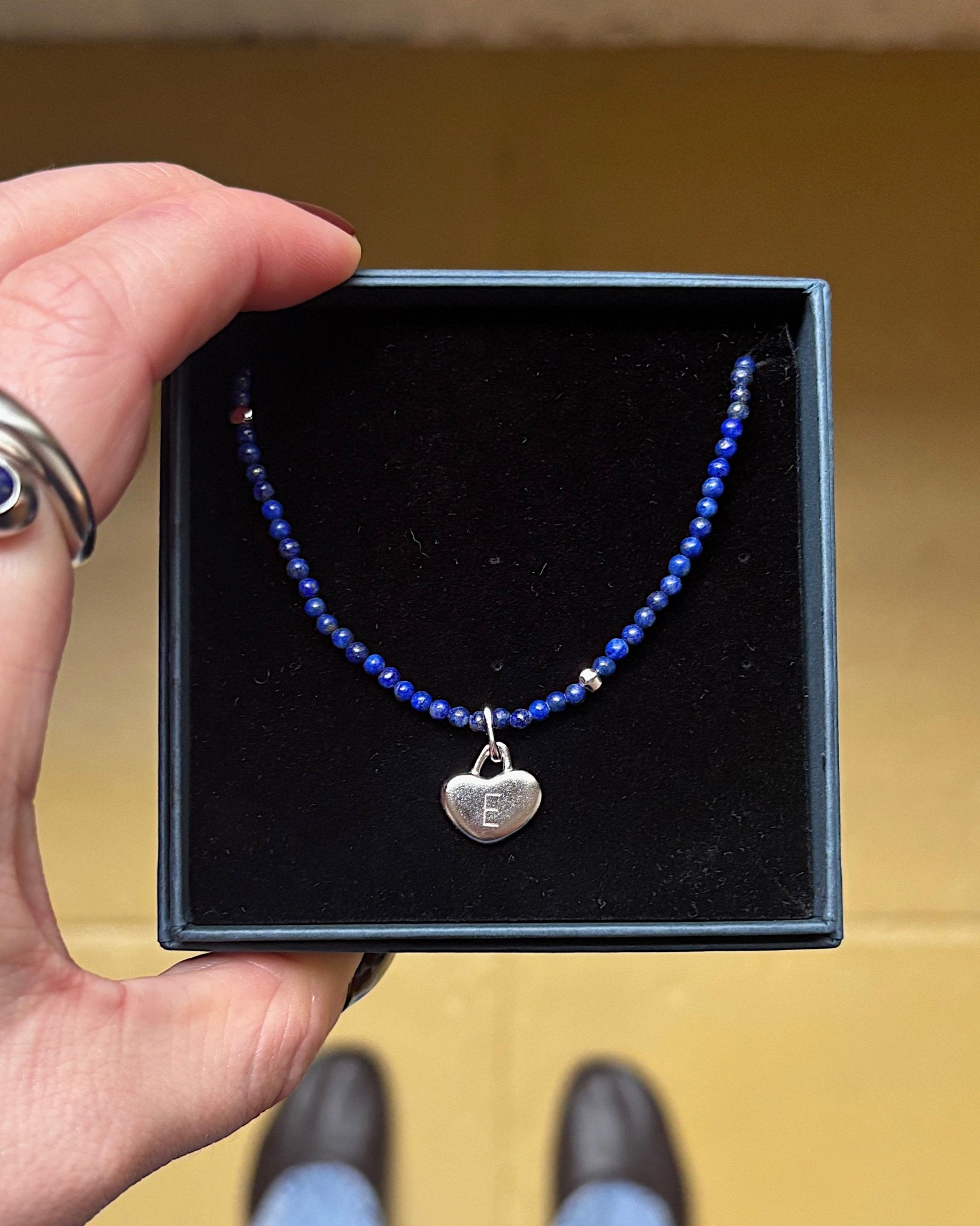 &#39;Locked In&#39; Love Heart Charm - LINES AND CURRENT