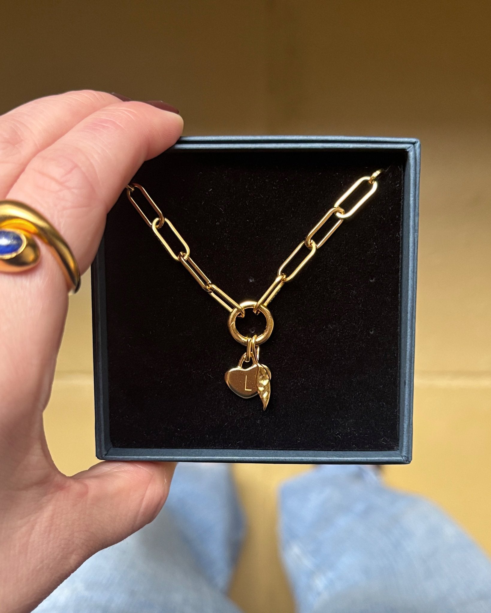 &#39;Locked In&#39; Love Heart Charm - LINES AND CURRENT