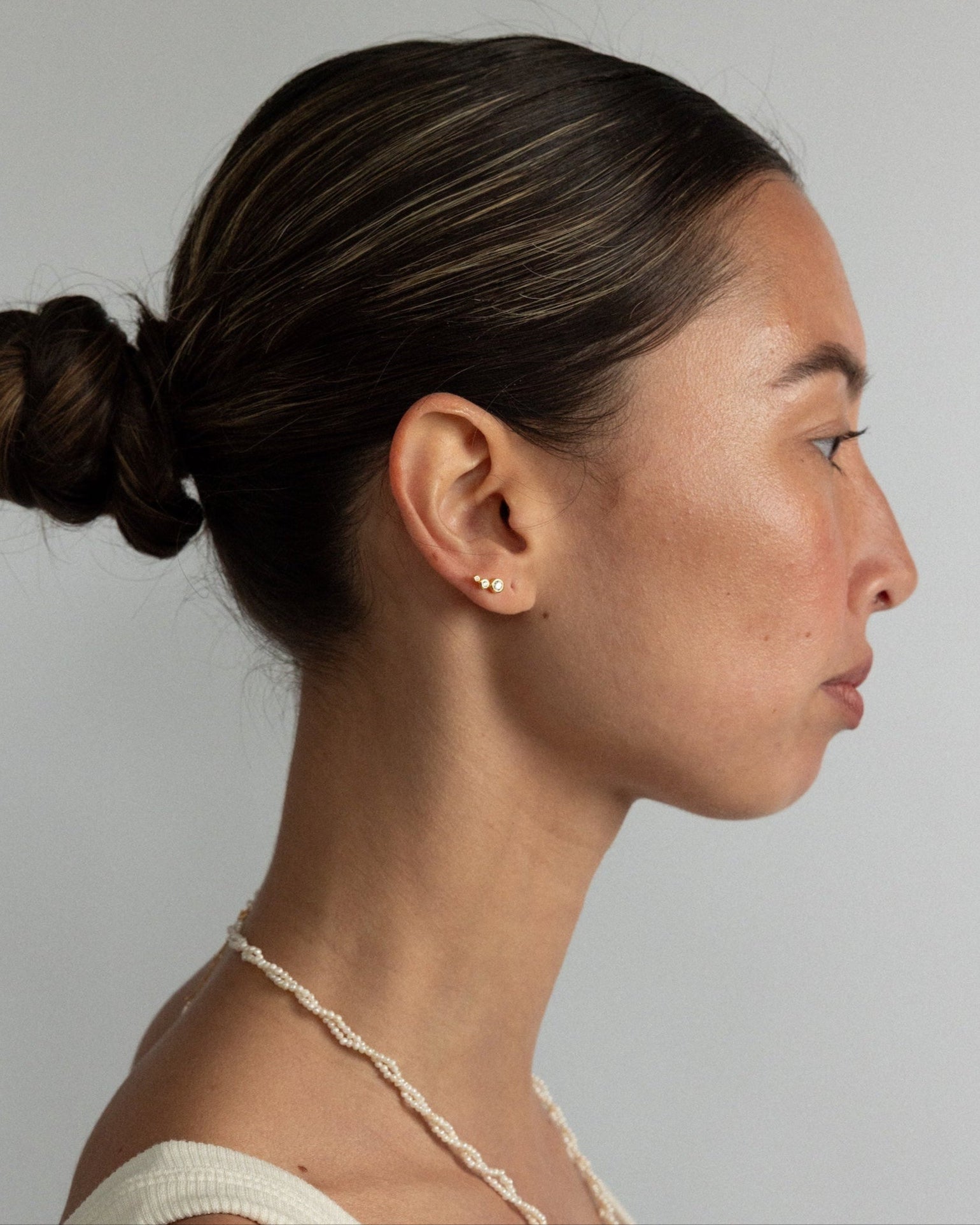 'Mina' Triple Climber Earrings - Lines & Current
