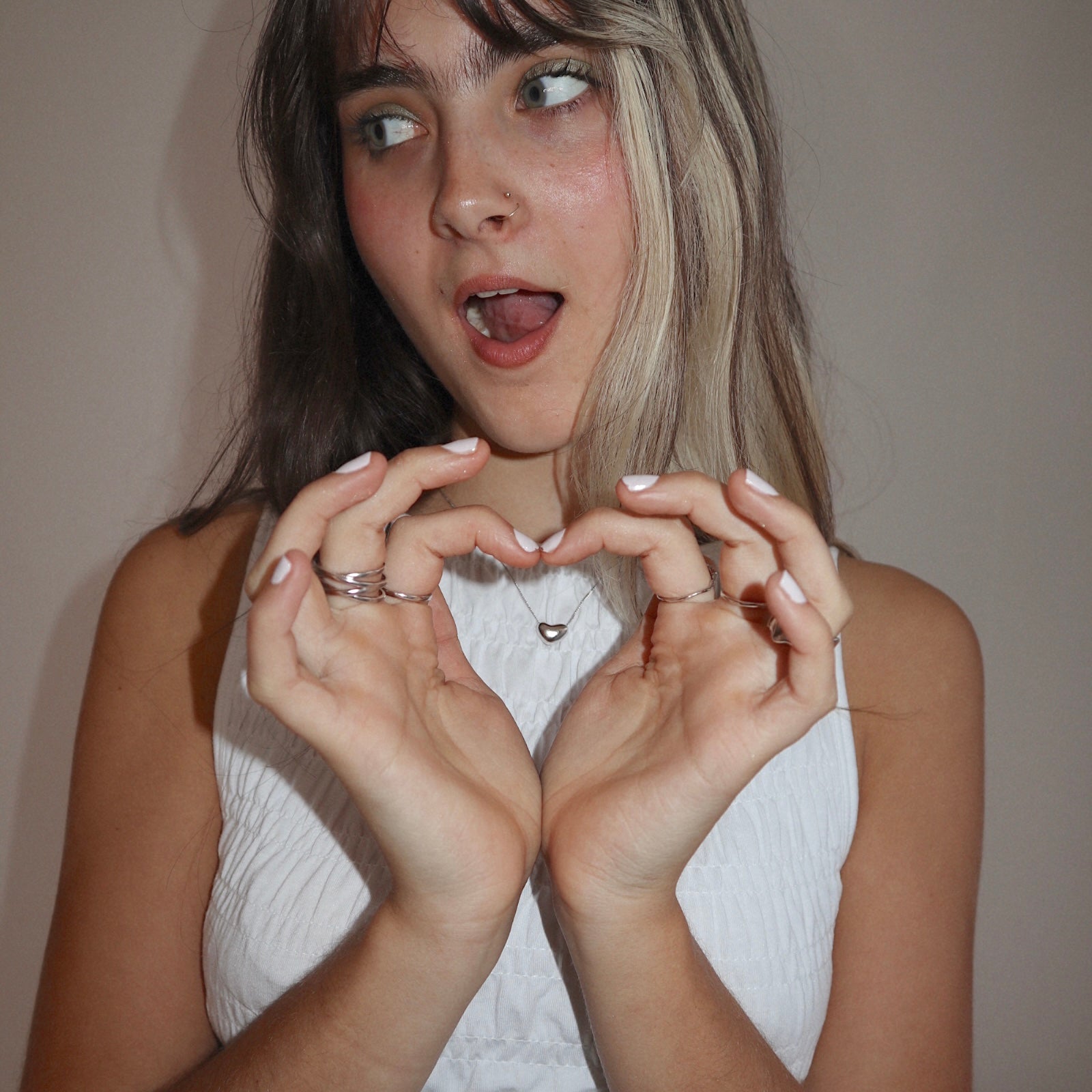 Mini 'Heart in the Clouds' Chain Necklace