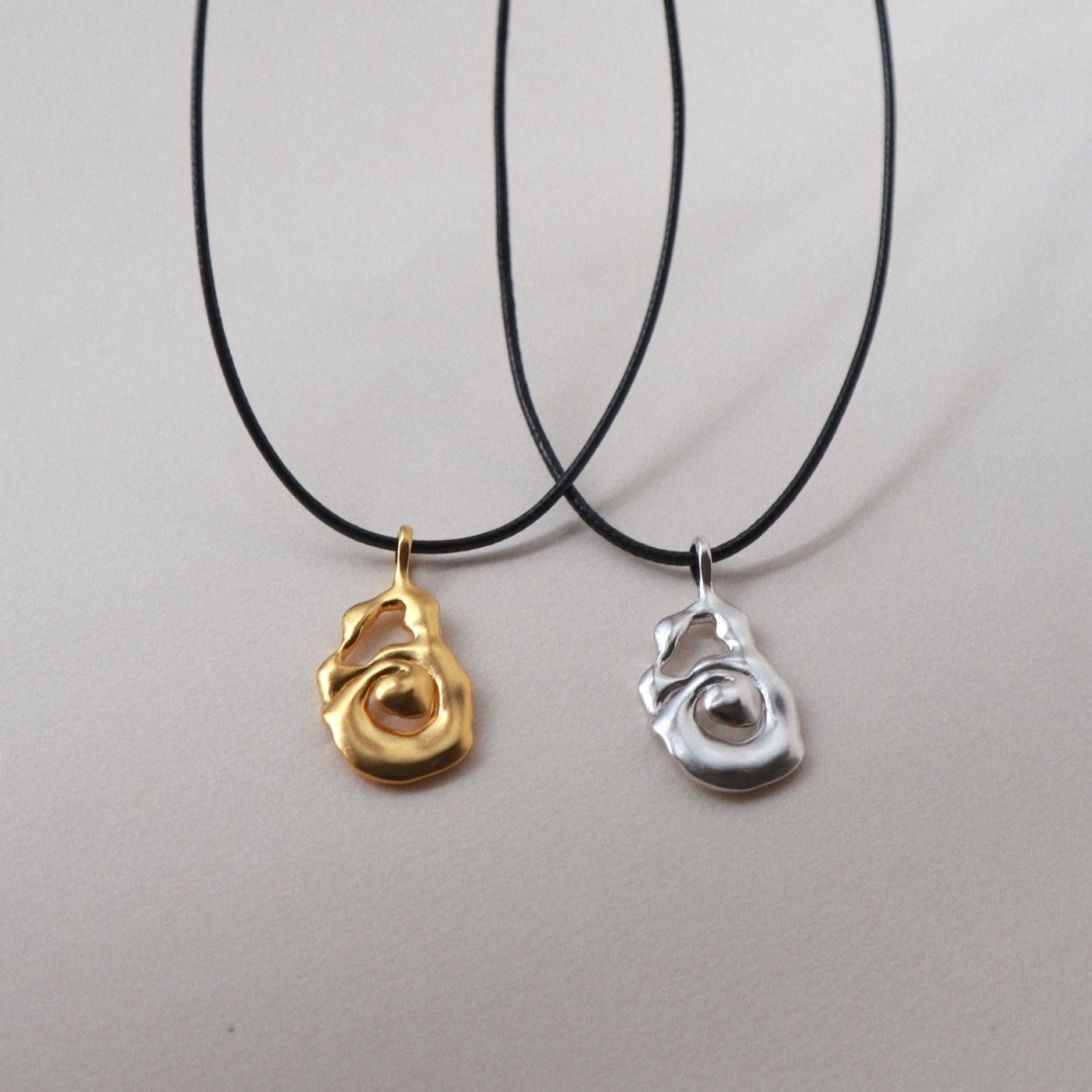 &#39;Momentum&#39; Molten Cord Necklace - Lines &amp; Current