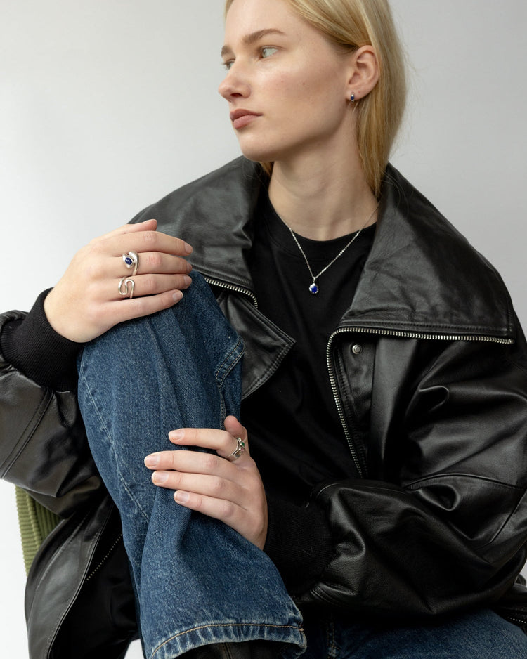 'Nox' Molten Lapis Necklace - LINES AND CURRENT