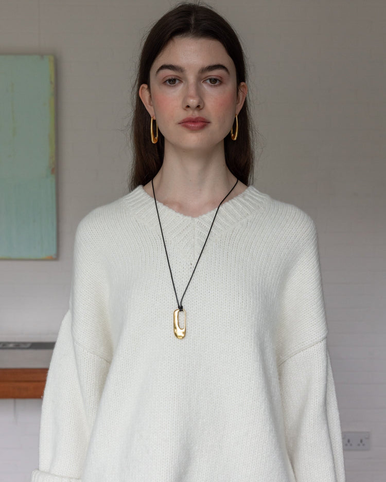 'Ophelia' Pendant Cord Necklace - LINES AND CURRENT