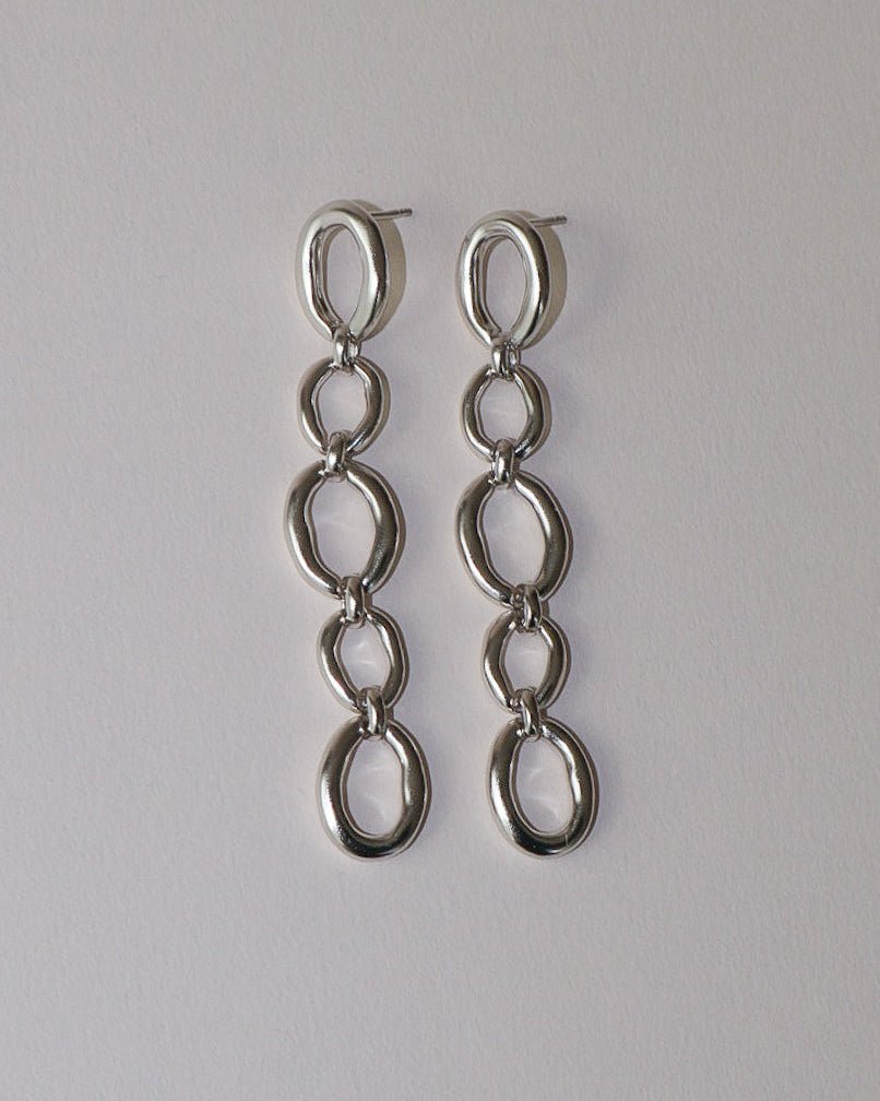 'Oslo' Long Drop Earrings - LINES AND CURRENT