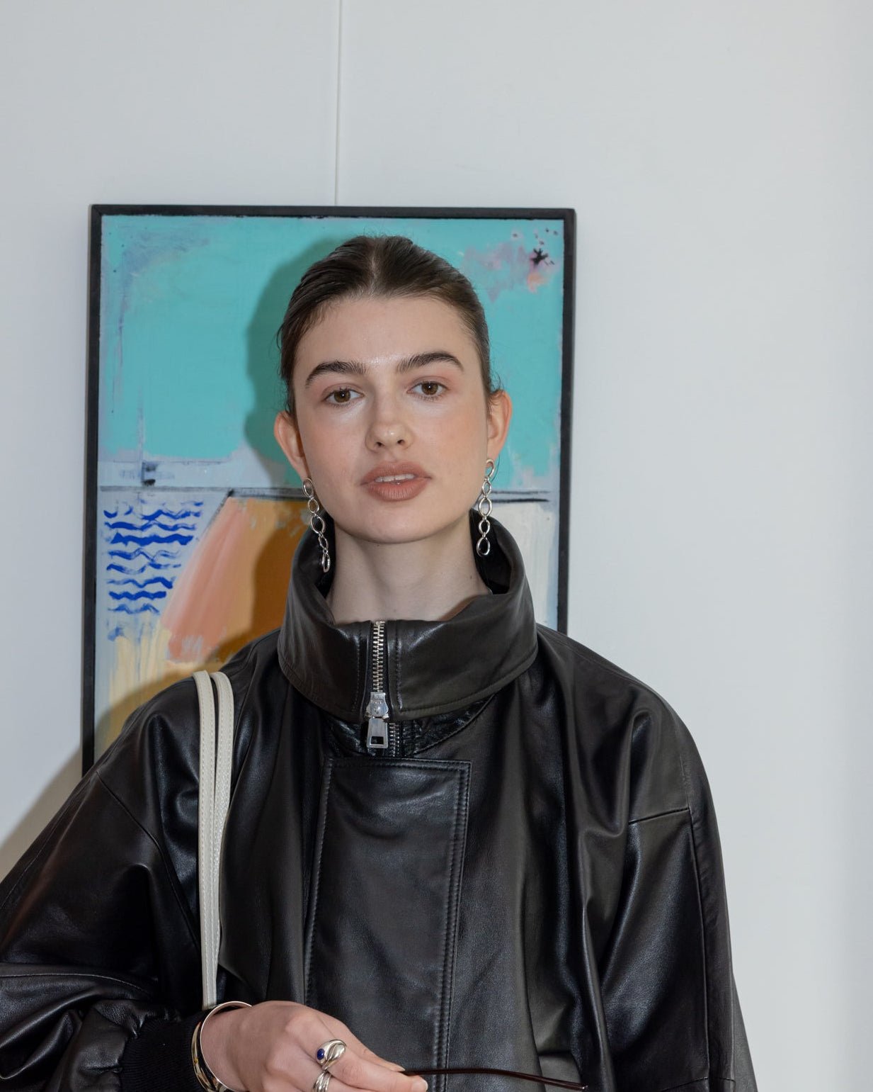 &#39;Oslo&#39; Long Drop Earrings - LINES AND CURRENT