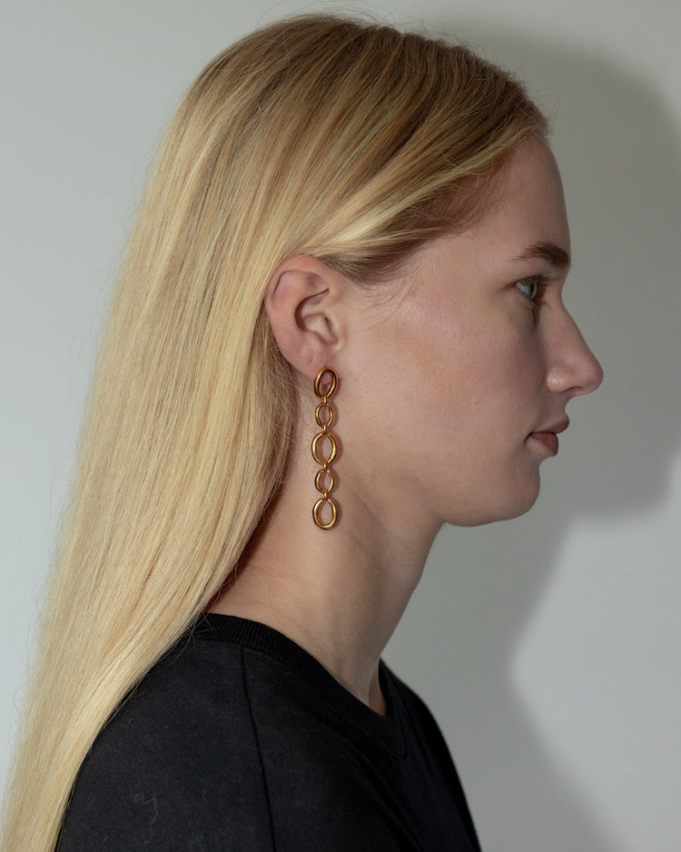 'Oslo' Long Drop Earrings - LINES AND CURRENT