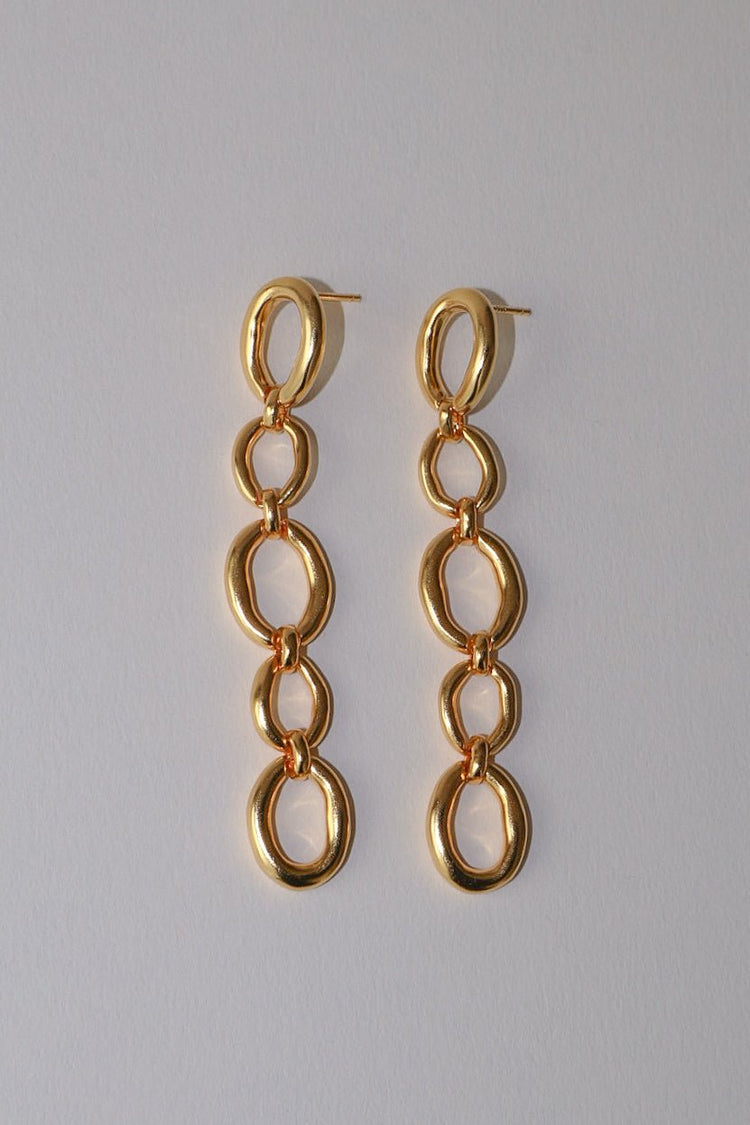 'Oslo' Long Drop Earrings - LINES AND CURRENT