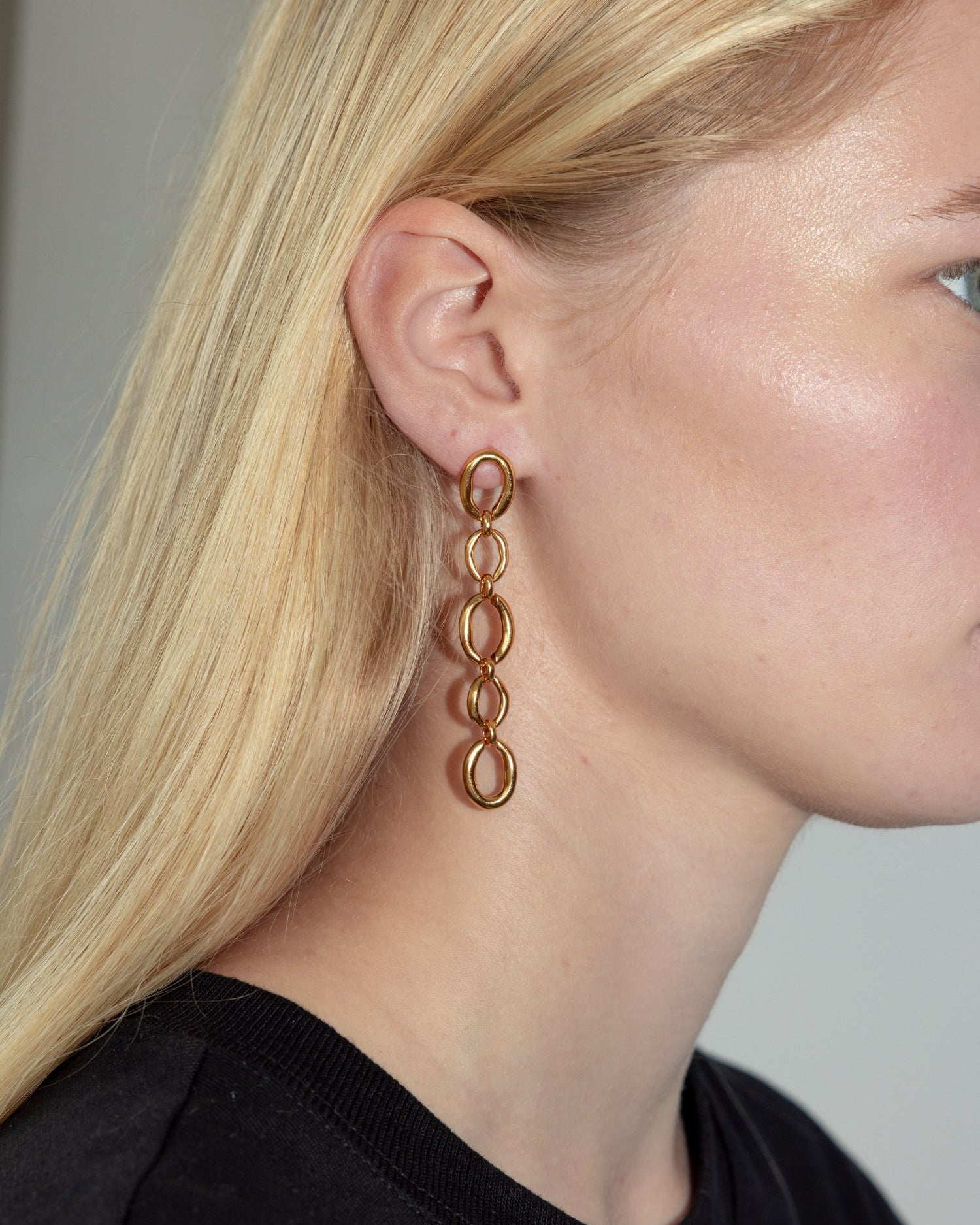 'Oslo' Long Drop Earrings - LINES AND CURRENT
