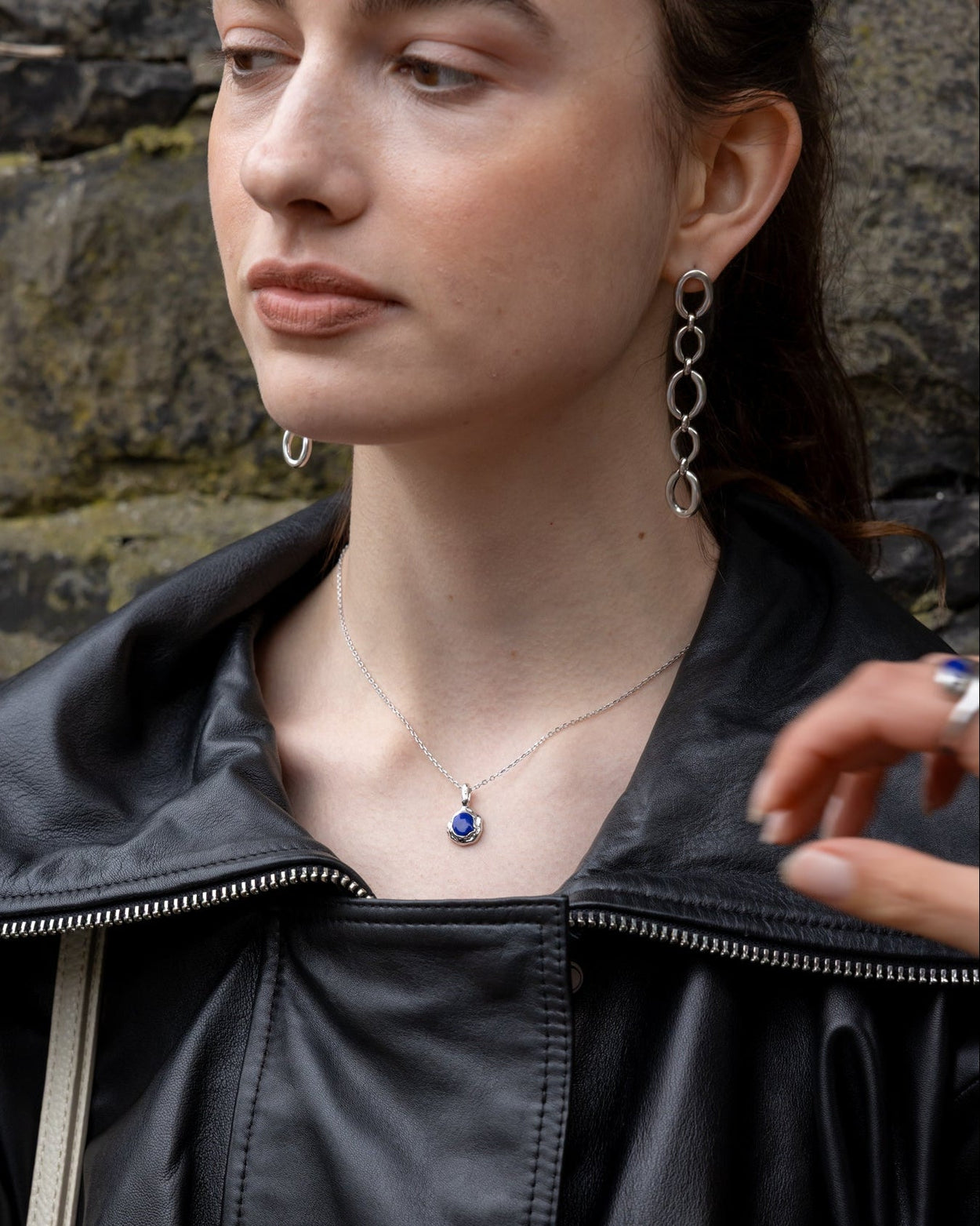 'Oslo' Long Drop Earrings - LINES AND CURRENT