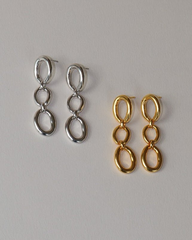 'Oslo' Mid Drop Earrings - LINES AND CURRENT