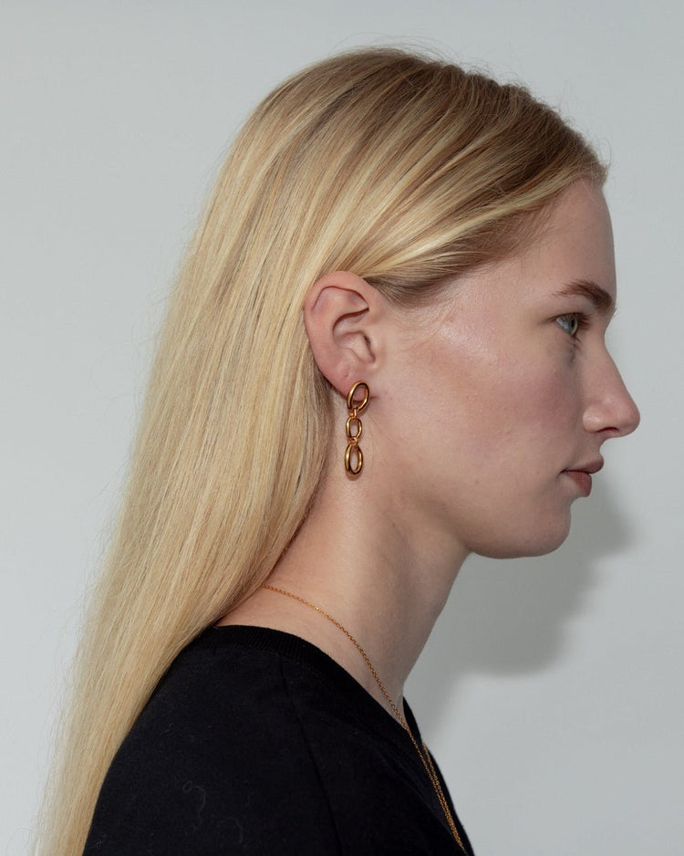 'Oslo' Mid Drop Earrings - LINES AND CURRENT