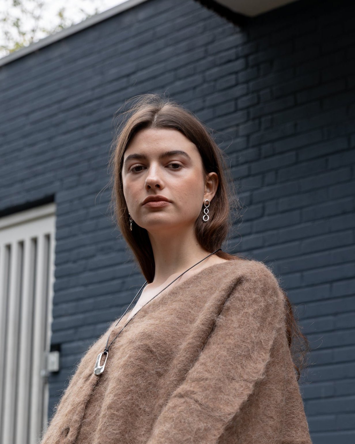 &#39;Oslo&#39; Mid Drop Earrings - LINES AND CURRENT