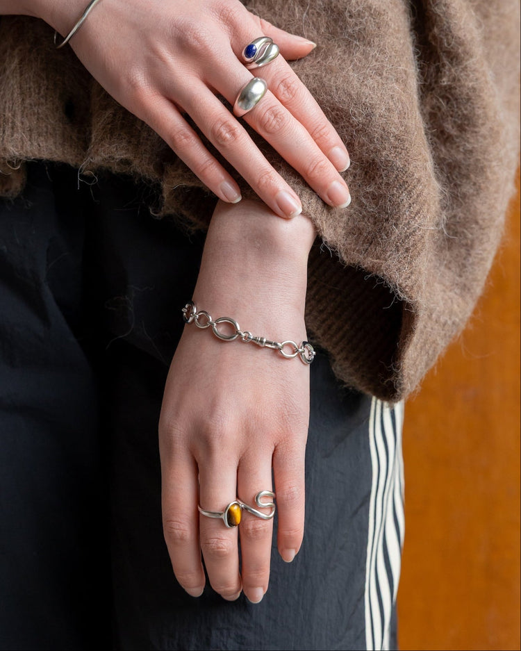 'Oslo' Oval Link Bracelet - LINES AND CURRENT