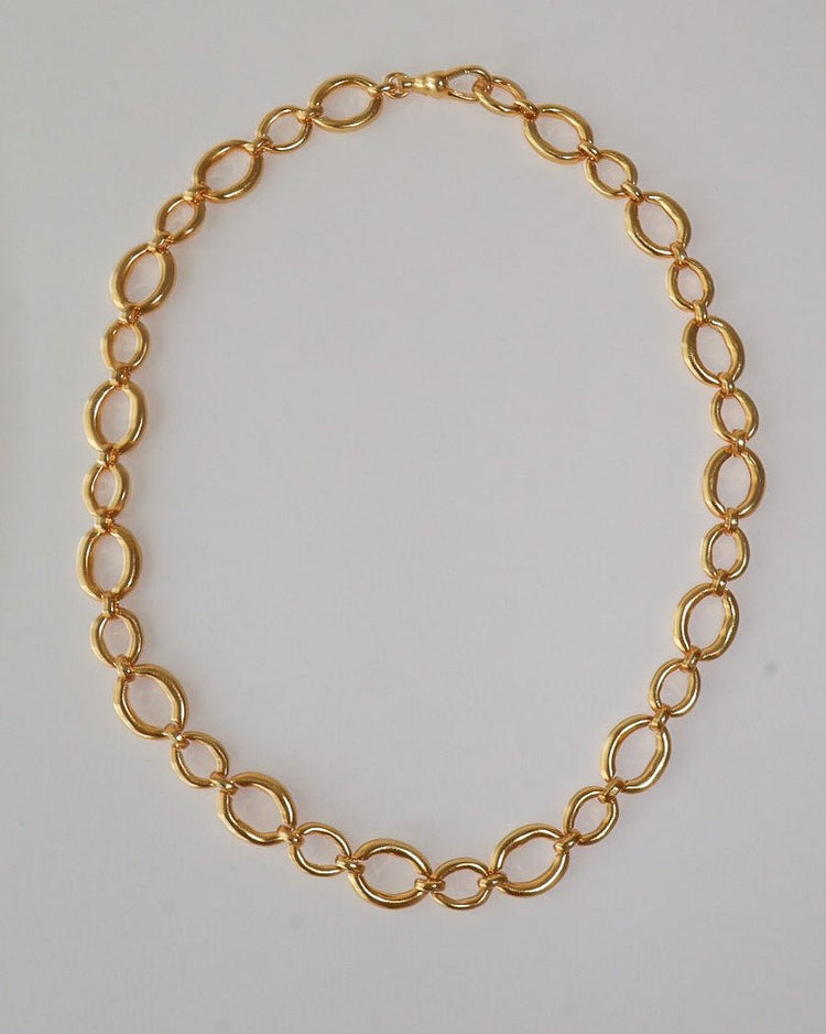 'Oslo' Oval Link Necklace - LINES AND CURRENT