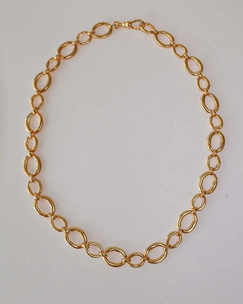 'Oslo' Oval Link Necklace - LINES AND CURRENT