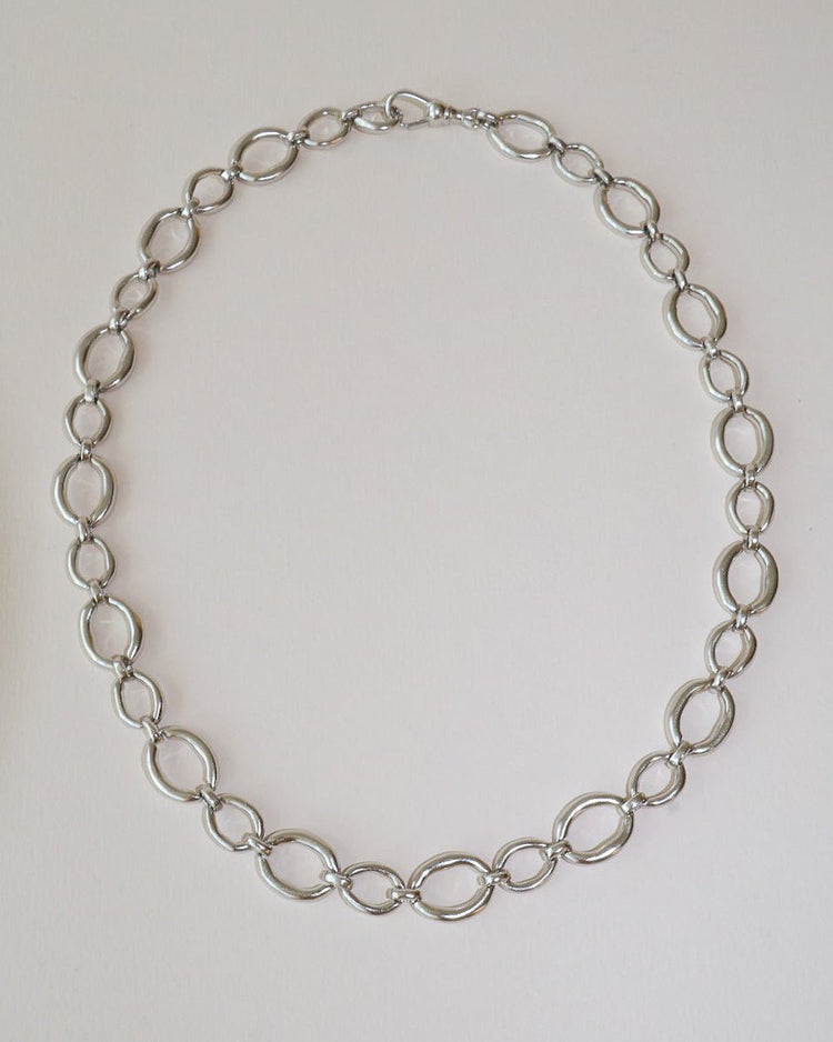 'Oslo' Oval Link Necklace - LINES AND CURRENT