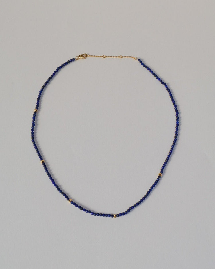'Owen' Lapis Beaded Chain - LINES AND CURRENT