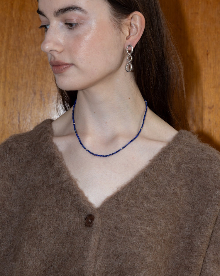 'Owen' Lapis Beaded Chain - LINES AND CURRENT