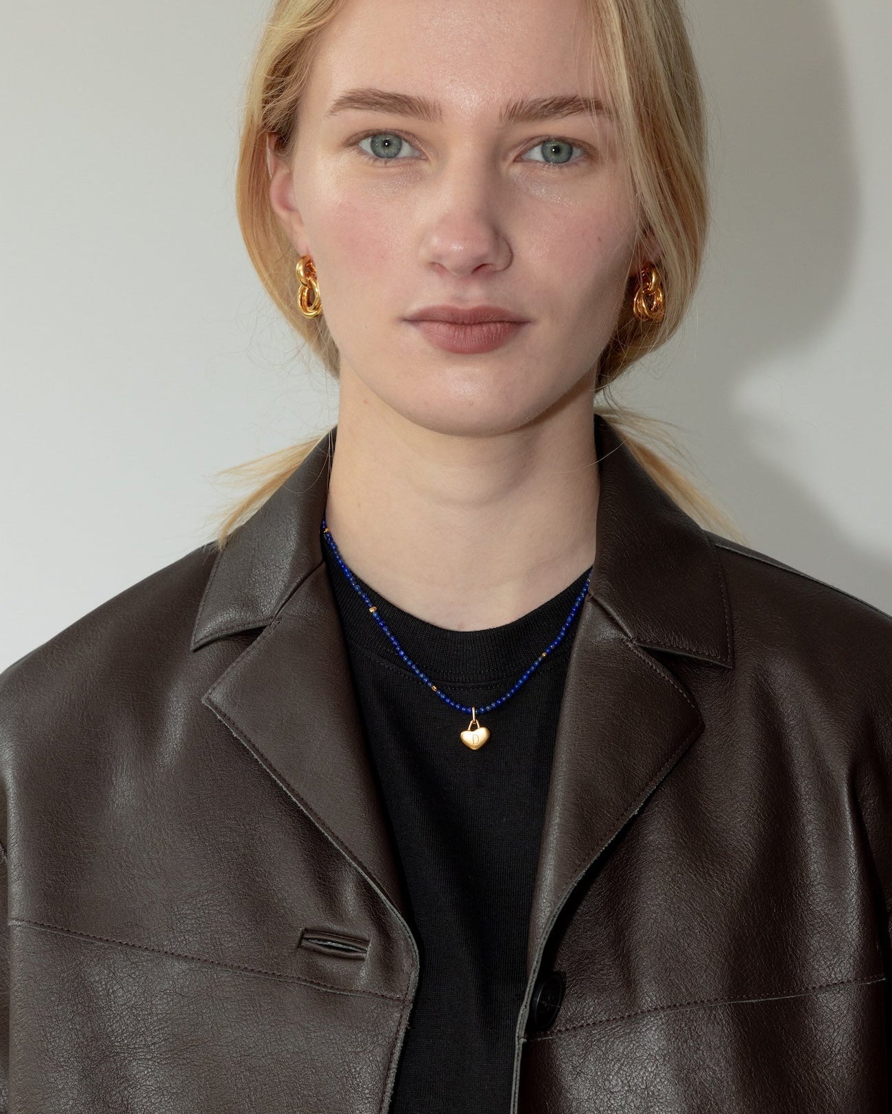 &#39;Owen&#39; Lapis Beaded Chain - LINES AND CURRENT