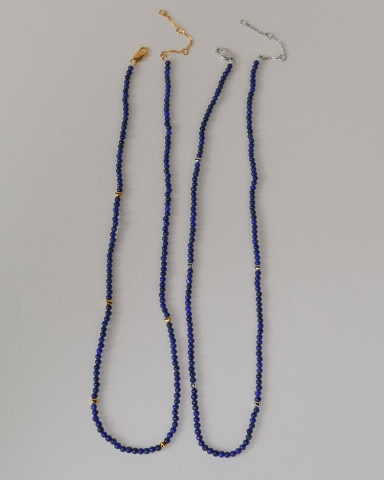 'Owen' Lapis Beaded Chain - LINES AND CURRENT