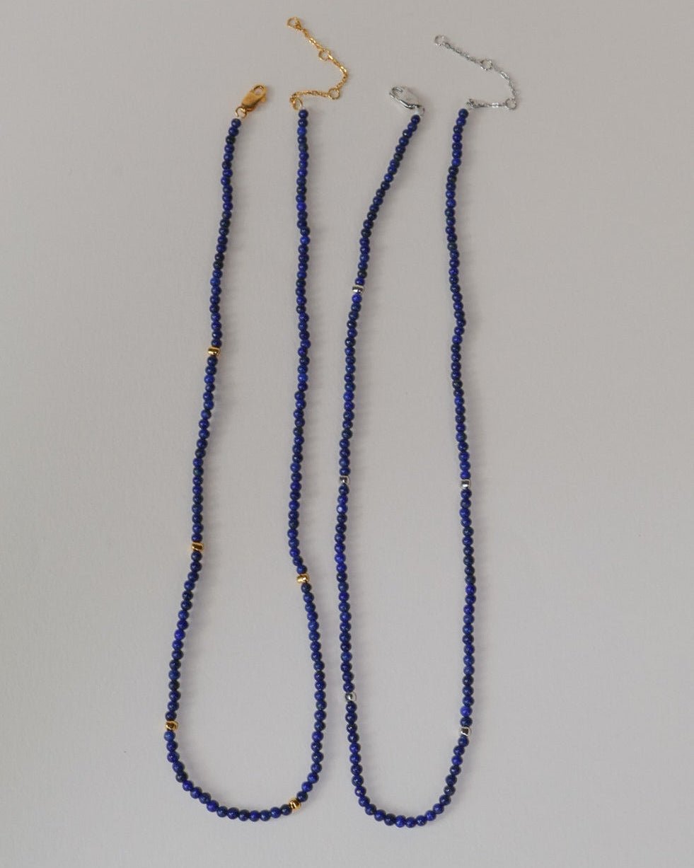 'Owen' Lapis Beaded Chain - LINES AND CURRENT