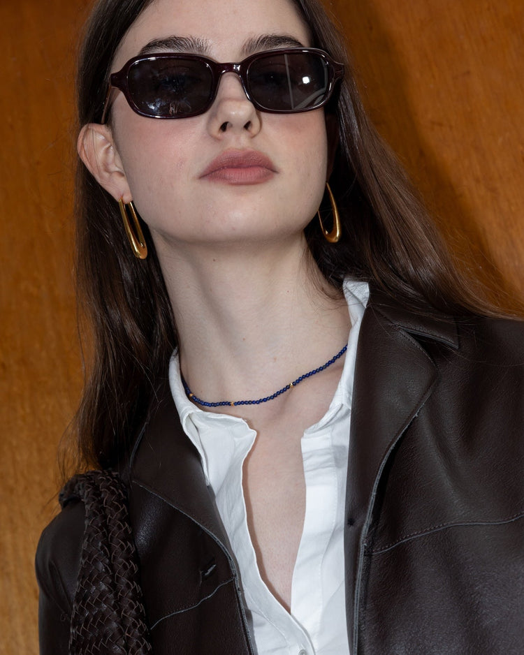 'Owen' Lapis Beaded Chain - LINES AND CURRENT