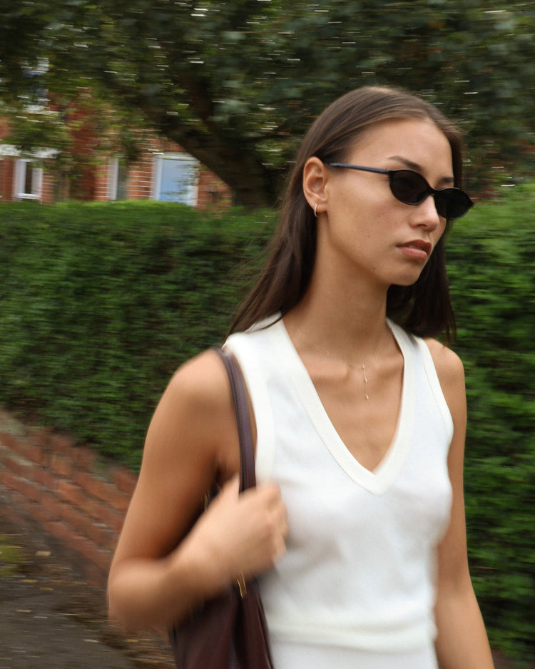 'Paisley' 9k Diamond Pavé Mid - size Earrings - Lines & Current