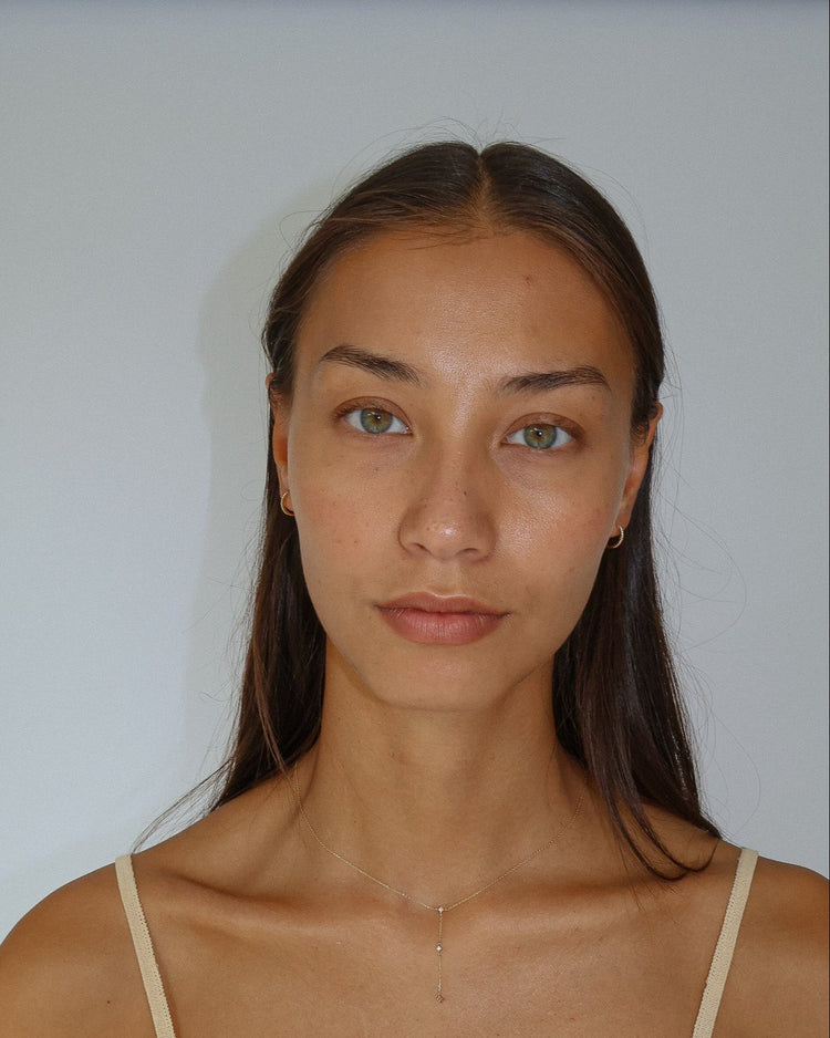 'Paisley' 9K Diamond Pavé Small Earrings - Lines & Current