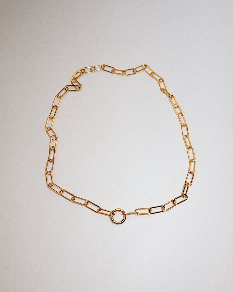 'Paloma' Paper Clip Chain - Lines & Current