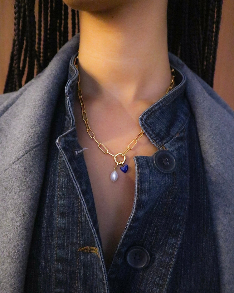 'Paloma' Paper Clip Chain - Lines & Current