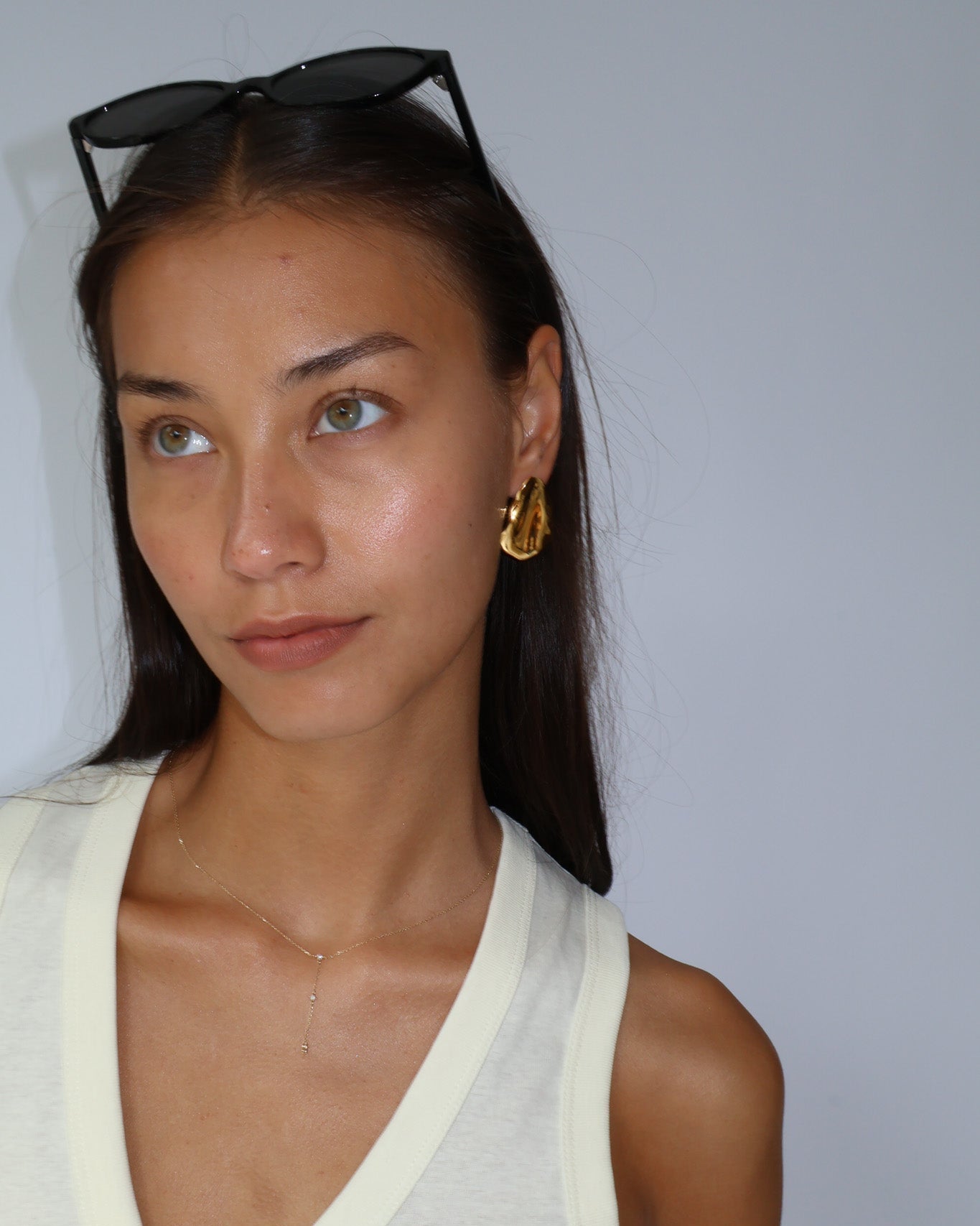&#39;Pia&#39; Petal Earrings - Lines &amp; Current