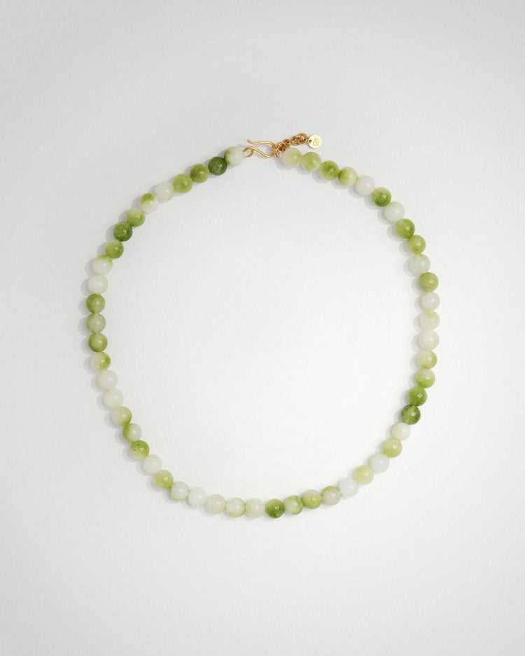 'Pistachio' Green Bead Necklace - LINES AND CURRENT