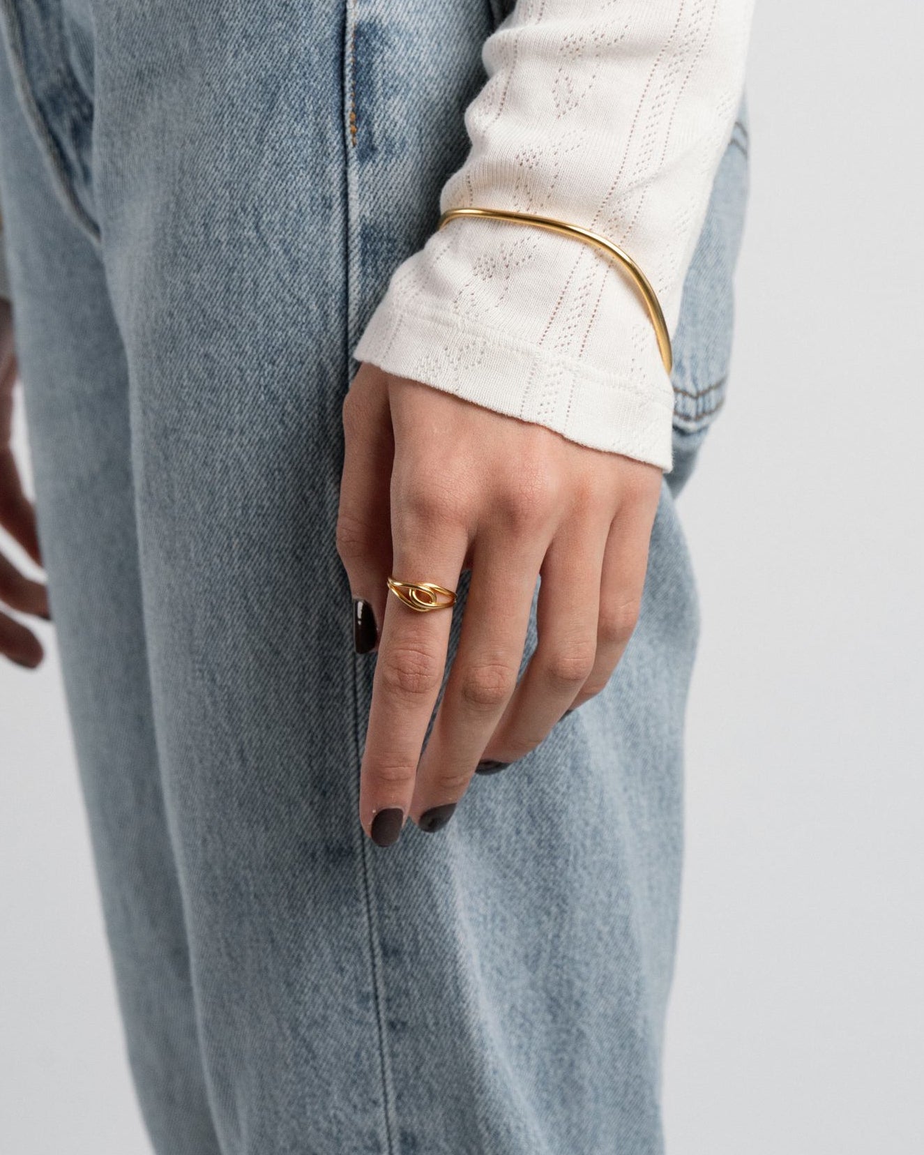 'Poppy' Paperclip Ring - LINES AND CURRENT