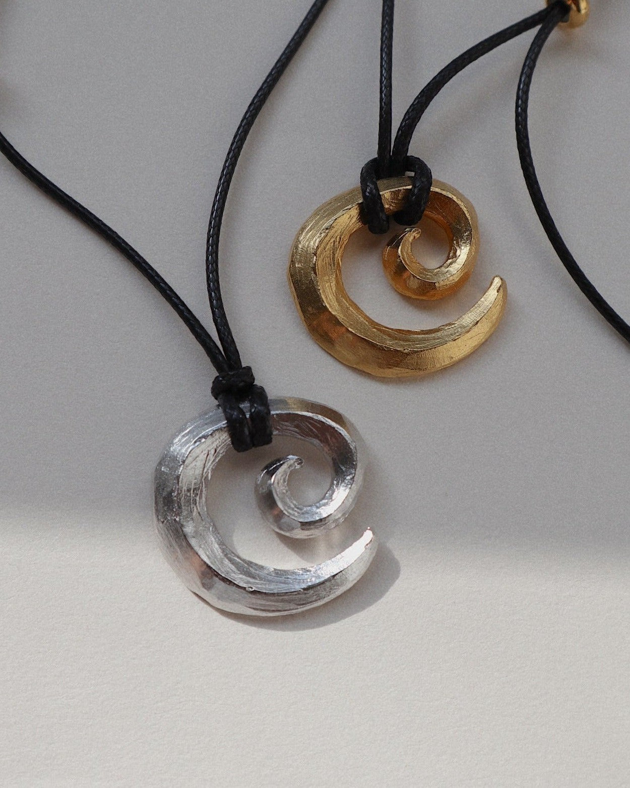 'Possibility' Swirl Black Cord Necklace