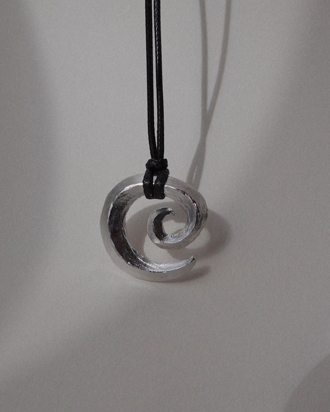 'Possibility' Swirl Black Cord Necklace