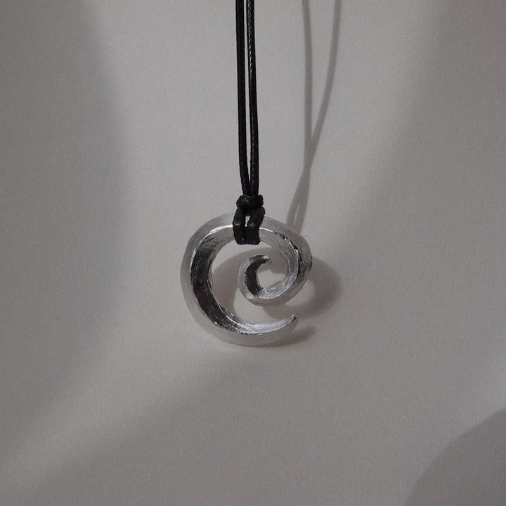 'Possibility' Swirl Black Cord Necklace