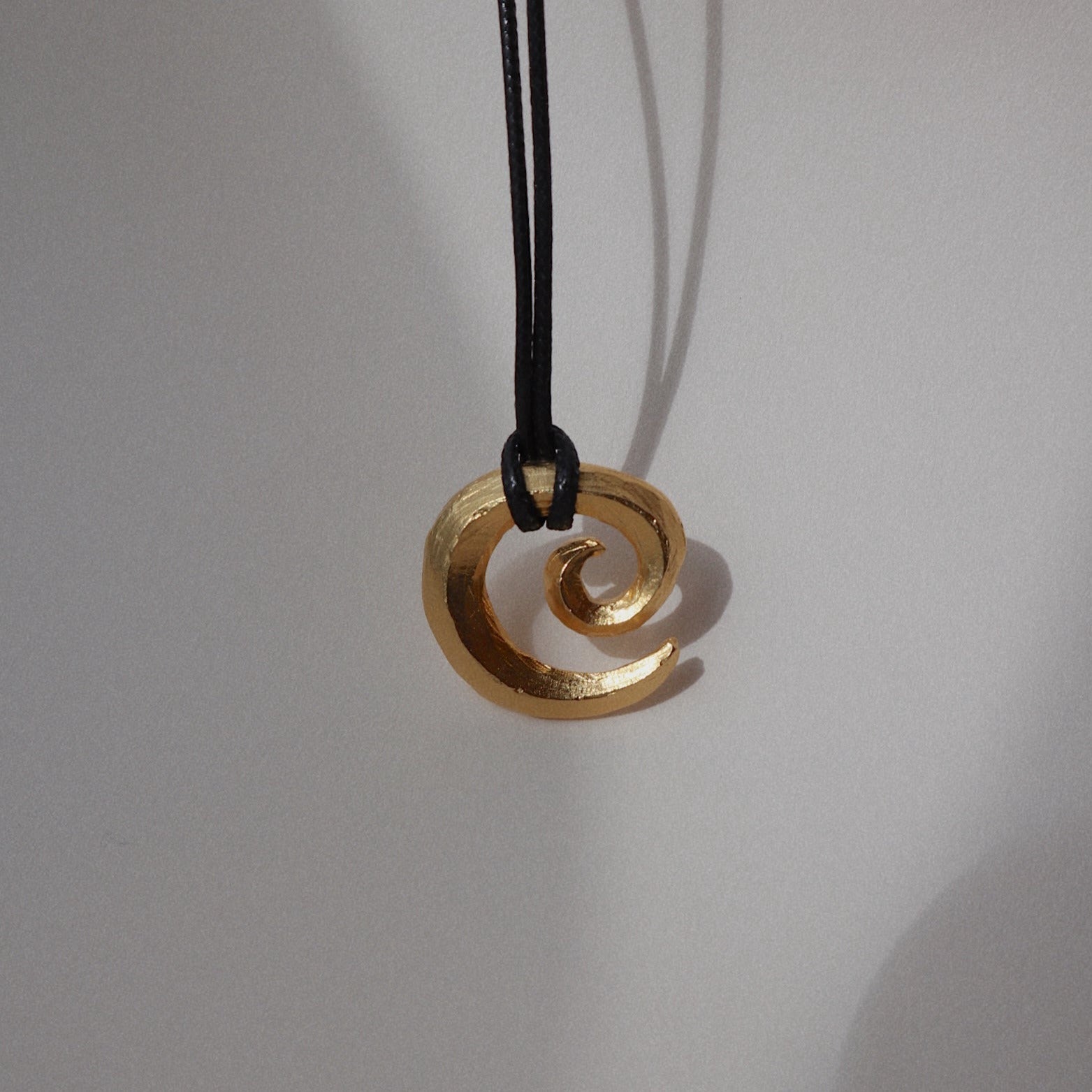 'Possibility' Swirl Black Cord Necklace