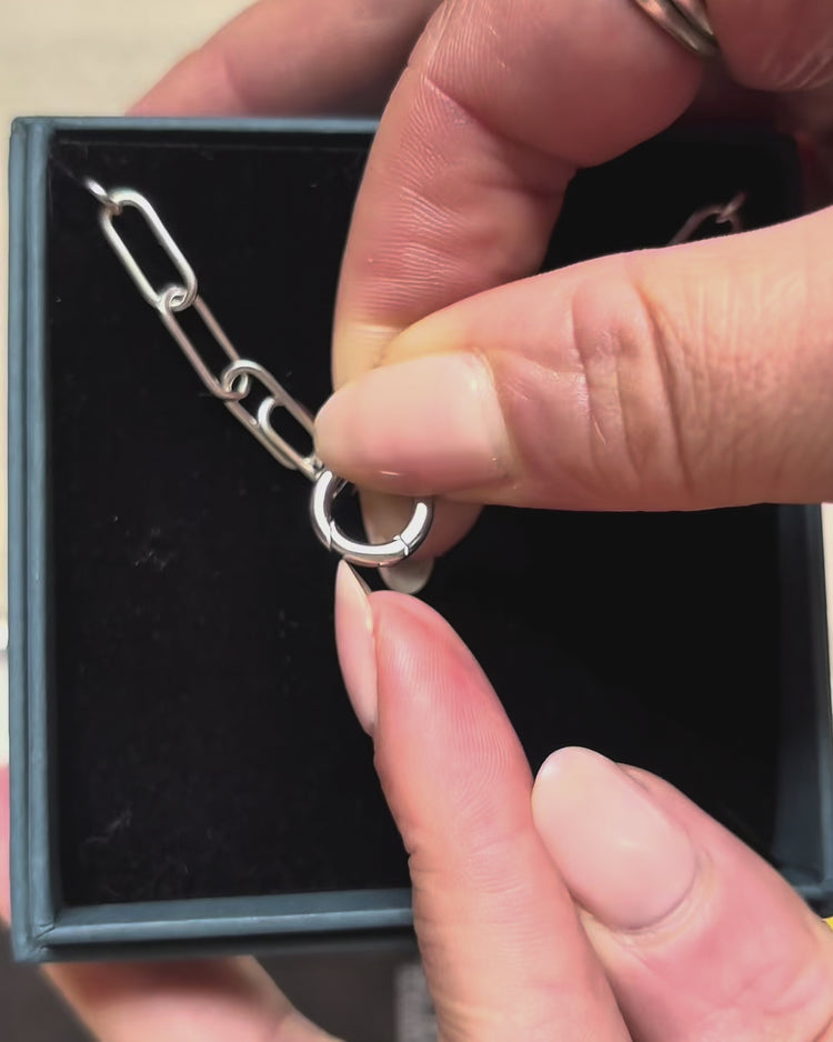 'Paloma' Paper Clip Chain - Lines & Current