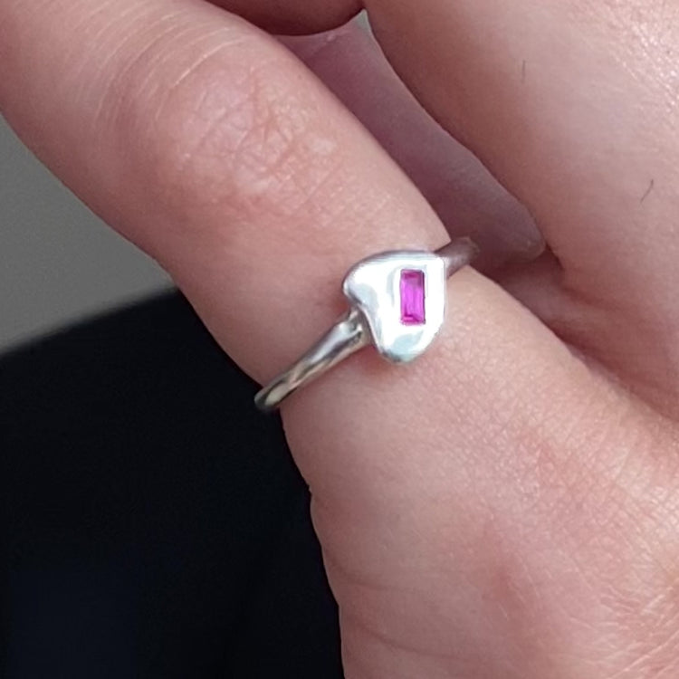 'Power Pinkie' Heart Ring