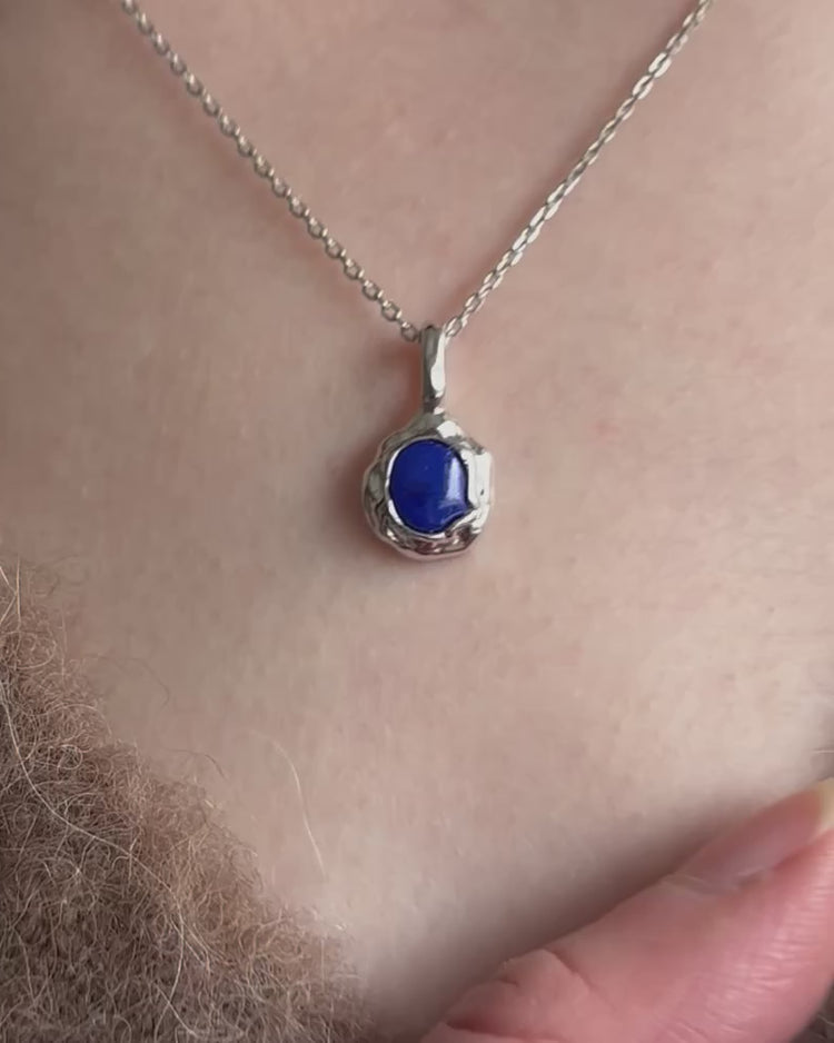 'Nox' Molten Lapis Necklace - LINES AND CURRENT