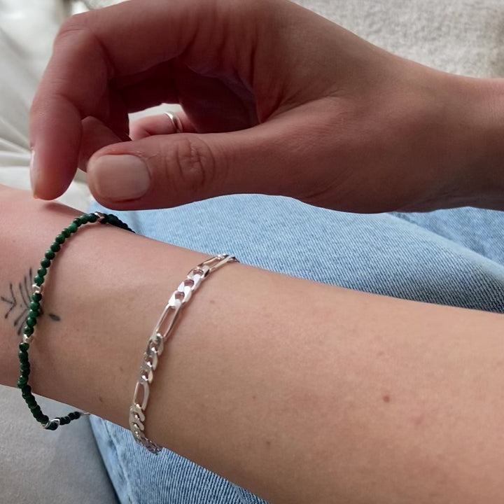 'Madison' Malachite Beaded Bracelet