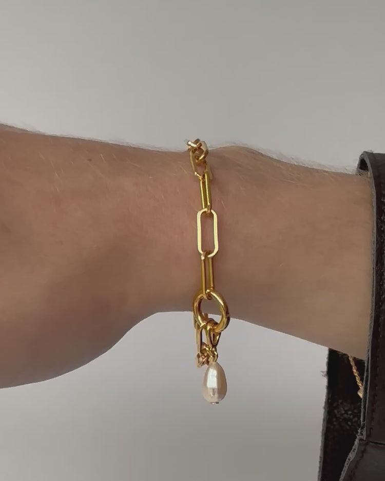 'Paloma' Paperclip Bracelet - LINES AND CURRENT