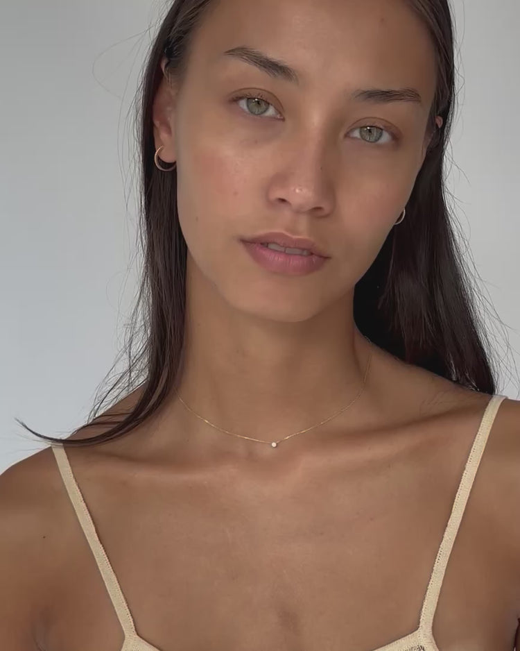 'Hansley' 9K Diamond Necklace