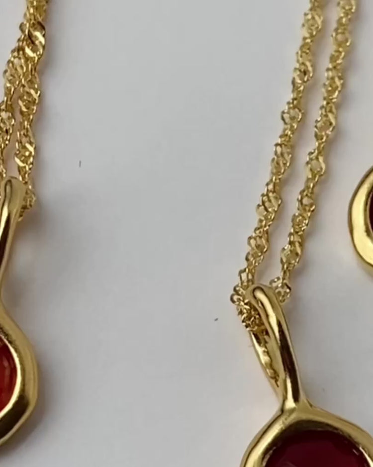 'Jörd' Birthstone Pendant Necklace