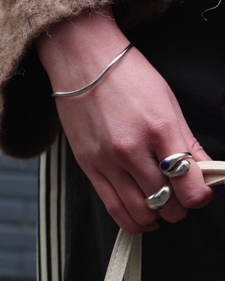 'Flo' Wave Bangle - LINES AND CURRENT