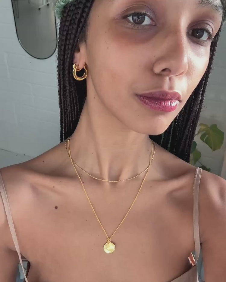 'Tove' Interlocked Hoop Earrings - LINES AND CURRENT